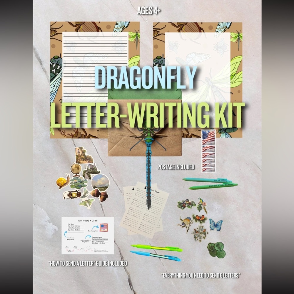 Dragonfly Letter-Writing Kit - Picture 2 of 7
